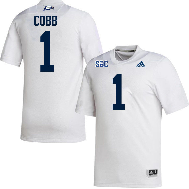 #1 Dalen Cobb Georgia Southern Eagles Jerseys|Apparels Football Stitched-White